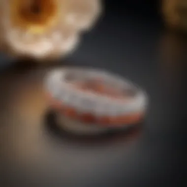 Visual representation of resizing techniques for a diamond eternity band