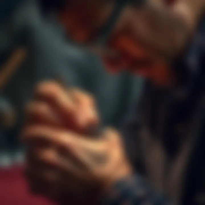 Craftsmanship Behind Love Rings Artisan working on a bespoke love ring