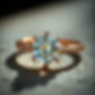 The Sparkle of Commitment Close-up of a brilliant diamond love ring