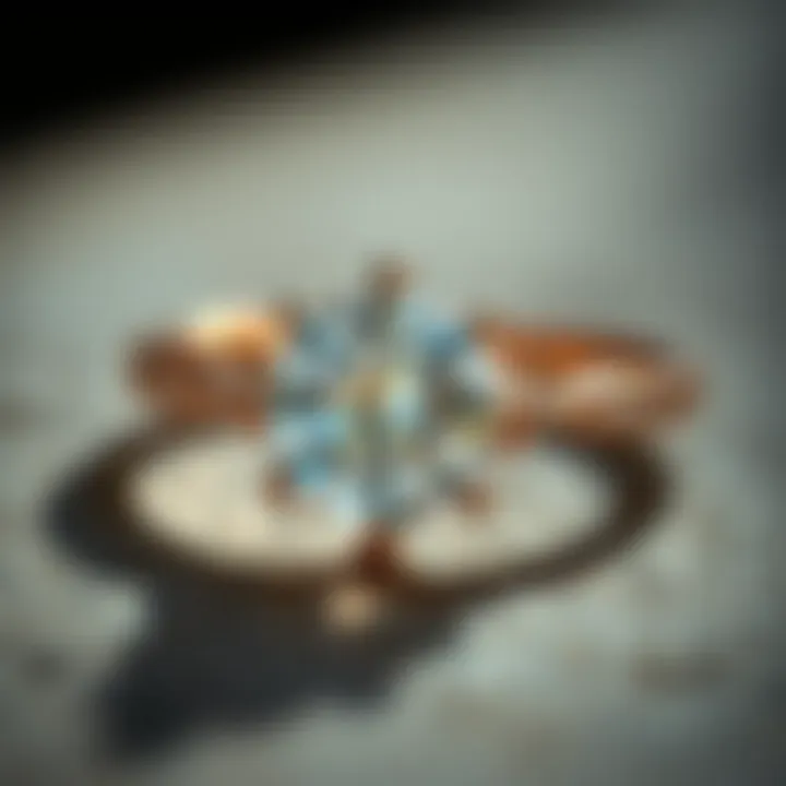 The Sparkle of Commitment Close-up of a brilliant diamond love ring