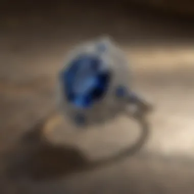 The Elegance of 1920s Sapphire Engagement Rings Elegant sapphire vintage engagement ring from the 1920s