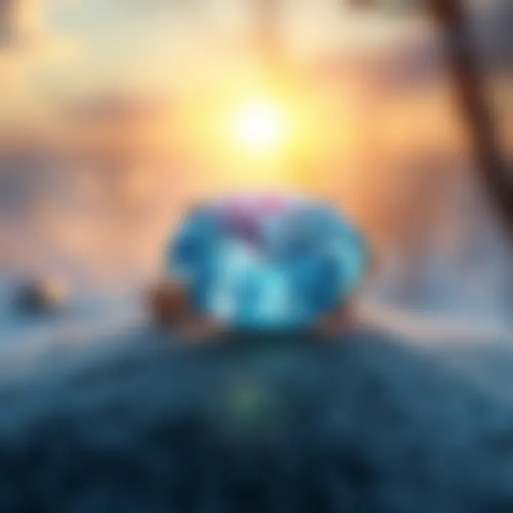 Spiritual Essence of the January Birthstone A serene landscape symbolizing the spiritual significance of the January birthstone