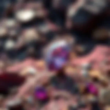 Mining site in Sri Lanka highlighting sapphire deposits