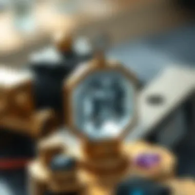 Sophisticated Stone Finder Device Close-up view of a sophisticated stone finder device