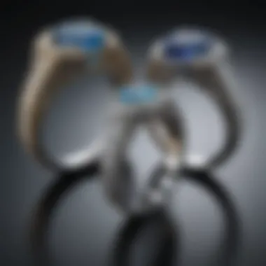 Symbolic representation of love and commitment through engagement rings