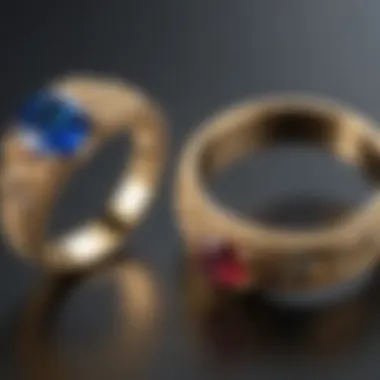 Before and after comparison of a gold ring’s luster