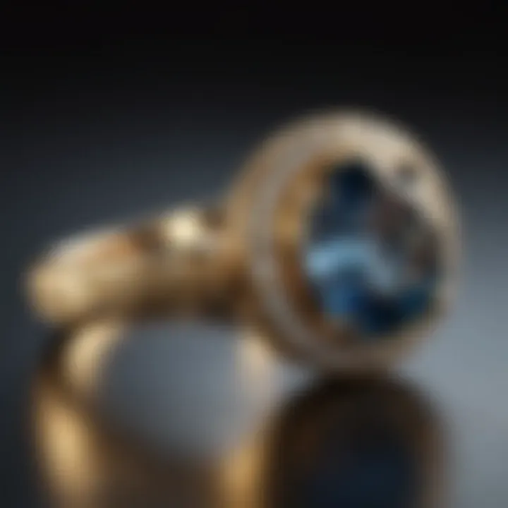 A well-polished gold ring reflecting light beautifully