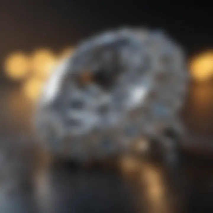 A modern diamond jewelry piece highlighting contemporary design.