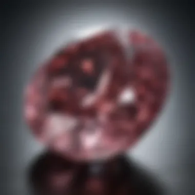 The Radiance of Synthetic Gemstones Close-up view of a sparkling man-made diamond