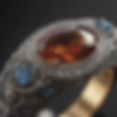 Masterful Craftsmanship: Intricacies of Bezel Setting Craftsmanship showcasing the intricate details of a bezel setting