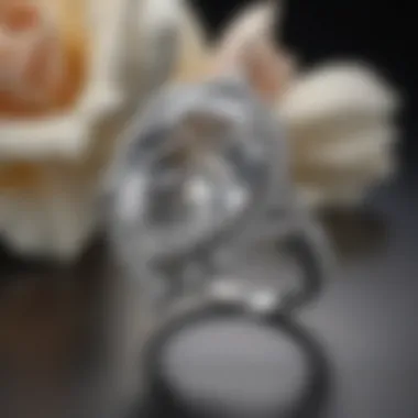 Romantic Elegance of the Teardrop Diamond A four carat teardrop diamond ring highlighted in a romantic setting.