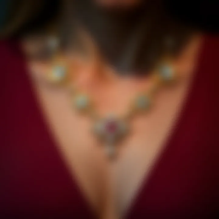 Cultural Significance of the Harry Winston Logo Necklace Artistic representation of the cultural significance of the Harry Winston logo necklace