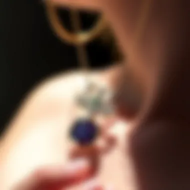 Unique Materials of the Harry Winston Logo Necklace Highlighting the unique materials used in the Harry Winston logo necklace