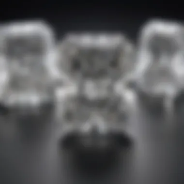 History and Significance of Elongated Radiant Cut Diamonds An infographic depicting the history and significance of elongated radiant cut diamonds in gemology