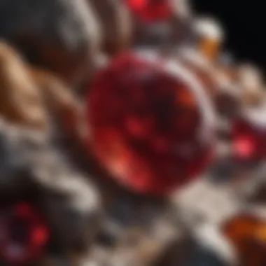 Geological Origin of Natural Ruby Geological formation where natural rubies are typically found, illustrating the natural environment