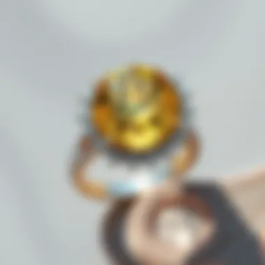 Contemporary Trends in Jewelry Design Trendy jewelry design featuring yellow topaz
