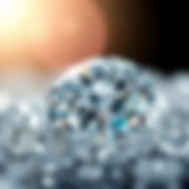 Environmental impact infographic related to diamond production