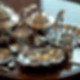 A collection of polished silver items showcasing their brilliance
