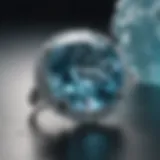 Stunning blue aquamarine stone showcasing its vibrant color and clarity