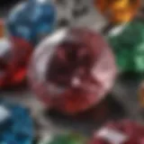 Stunning close-up of the March birthstone showcasing its vibrant colors and natural intricacies