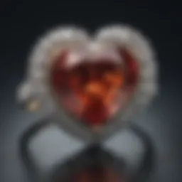 A stunning heart-shaped diamond set in an elegant ring
