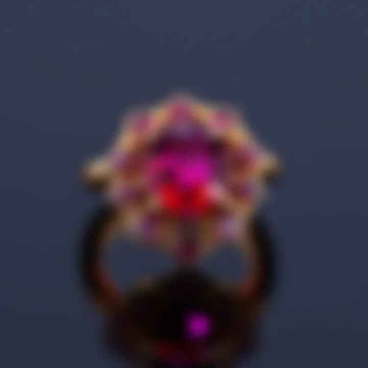 Stylish jewelry piece featuring an exquisite ruby setting