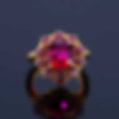 Exquisite Ruby Jewelry Design Stylish jewelry piece featuring an exquisite ruby setting