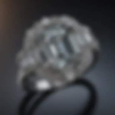 Elegant Setting for the Emerald Cut Diamond An elegant setting for showcasing an emerald cut diamond ring.