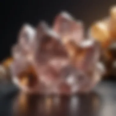 Various types of quartz gemstones