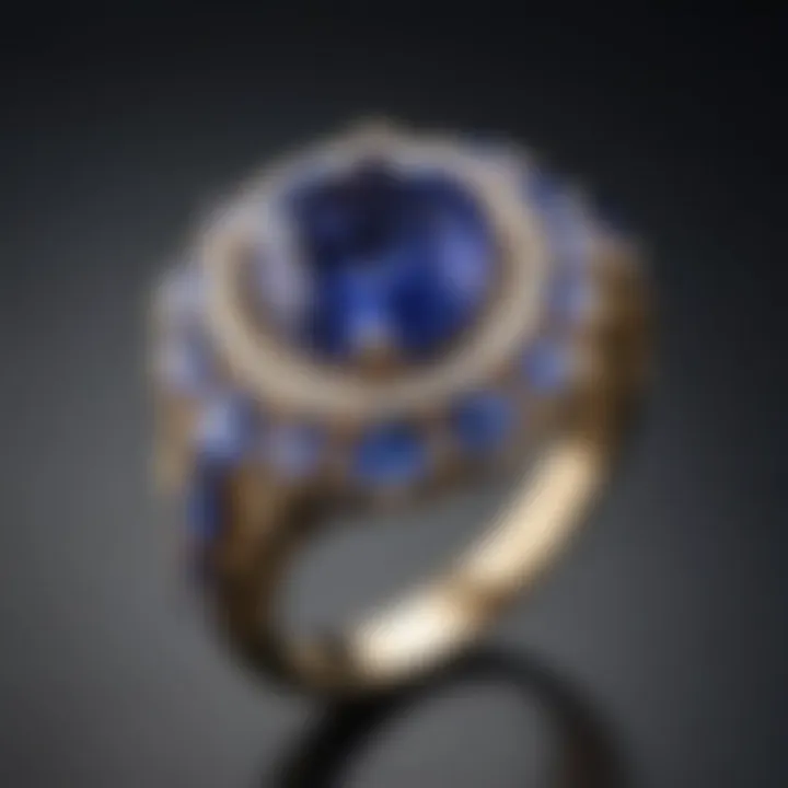 A beautifully crafted piece of jewelry featuring tanzanite, highlighting its value and elegance.