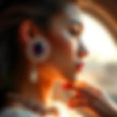 Stylishly curated modern jewelry pieces incorporating gemstones for contemporary aesthetics