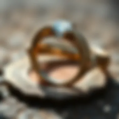 Personalized engraving on an anniversary ring