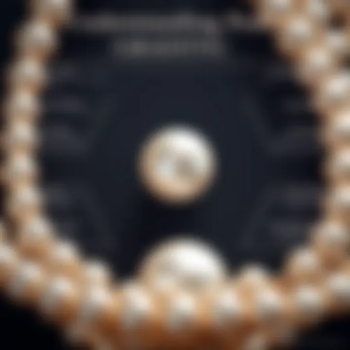 Detailed chart illustrating pearl grading systems