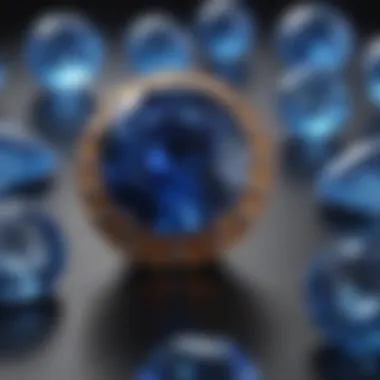 Understanding Sapphire Color Value A spectrum of sapphire colors depicting their value hierarchy