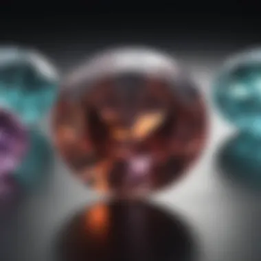 Visual representation of the gemstone evaluation criteria used by GIA