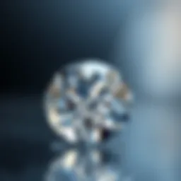 Close-up view of a TW certified diamond showcasing its brilliance