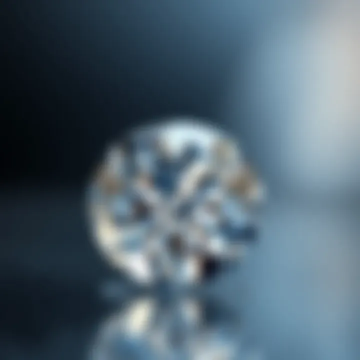 Close-up view of a TW certified diamond showcasing its brilliance