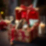 A creative anniversary gift box filled with personalized items