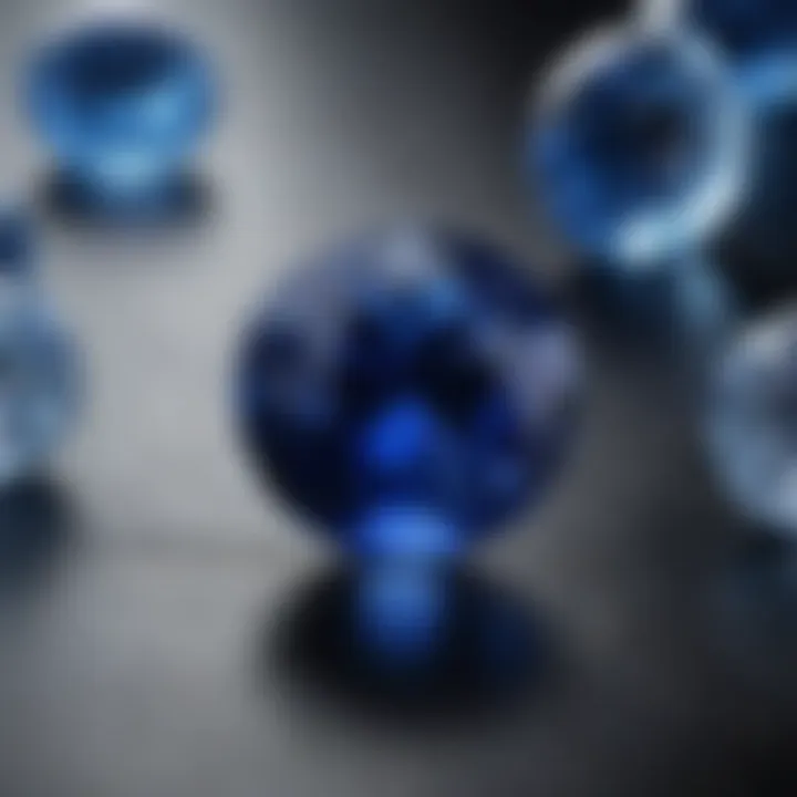 Detailed illustration of blue sapphire clarity characteristics