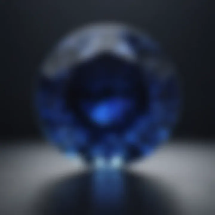 Grading scale for evaluating blue sapphire clarity