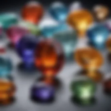 Diverse Gemstone Shapes for Cabochon Crafting Variety of cabochon gemstone shapes ready for cutting