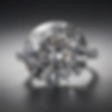 Close-up view of a one carat solitaire diamond showcasing its brilliance