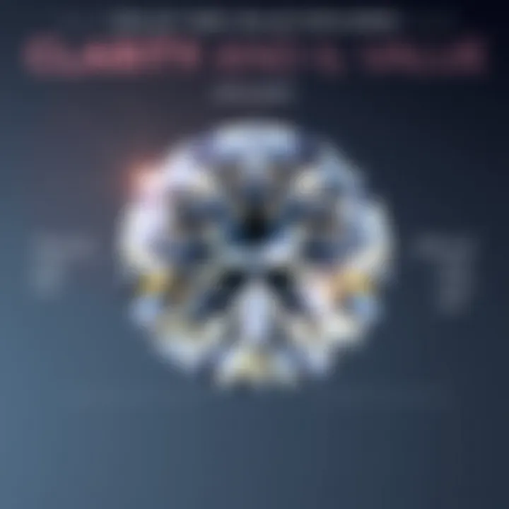 Infographic explaining diamond clarity and value relation