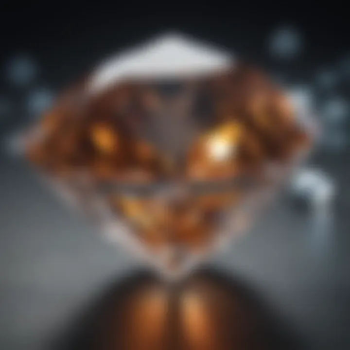 An illustration depicting the impact of clarity on a diamond's value.