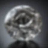 A close-up view of a G rated diamond showcasing its clarity and brilliance.