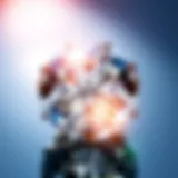 Close-up view of a brilliant moissanite gem reflecting light