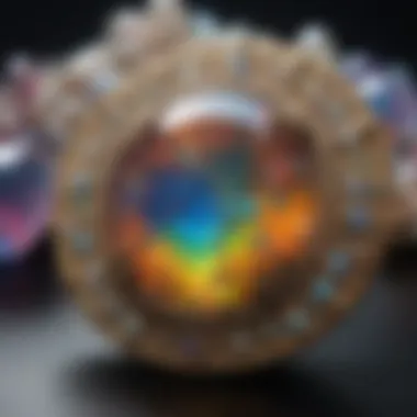 The Enchantment of Opal's Play-of-Color Close-up view of opal's play-of-color phenomenon