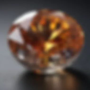 The grading scale for diamond quality assessment