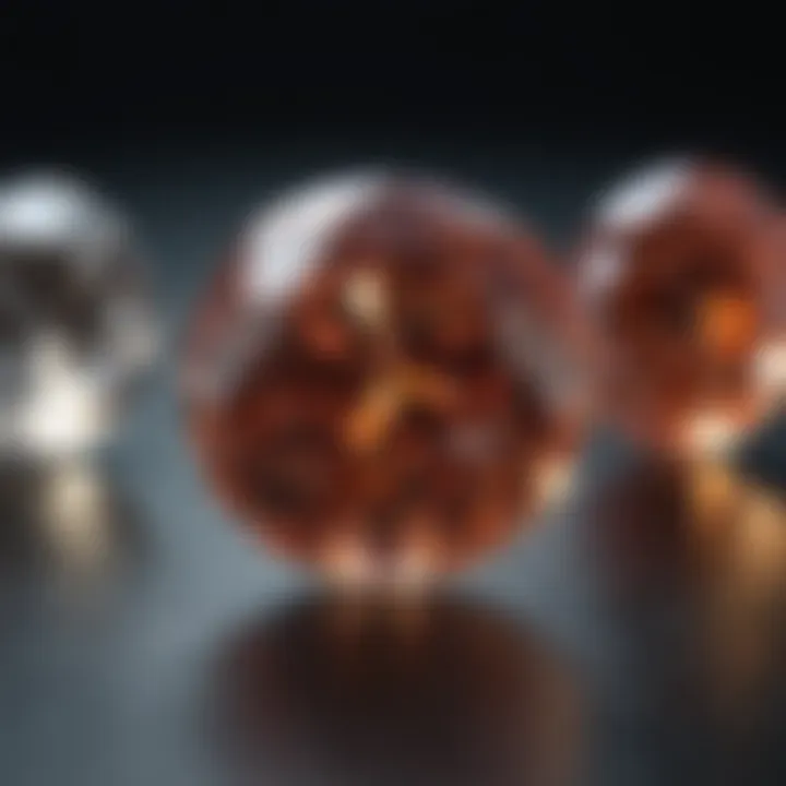 Comparison of real and synthetic diamonds