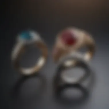 Visual guide for ring size comparisons